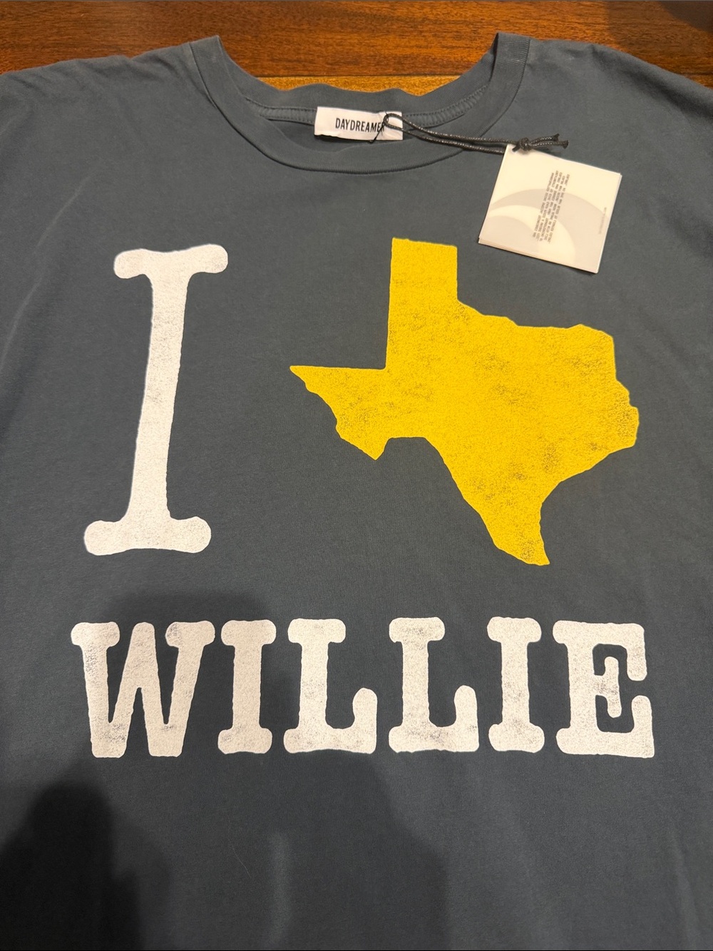 Daydreamer Gray Tee with Yellow Texas Graphic